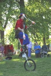 Kevin the Jester on Unicycle